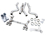 AWE Gen2 Track Edition Cat-Back Exhaust w/ Chrome Silver Tips for BMW F80/F82 M3 M4 S55 Twin Turbo (2015-2020) - 3020-42082 view 5