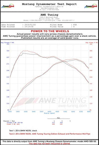 AWE Touring Edition Axle-Back Exhaust w/ 90mm Diamond Black Tips for BMW F22 M235i M240i B58/N55 Turbo - 3010-33038 view 3