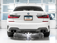 AWE Track Edition Cat-Back Exhaust w/ Chrome Silver Tips for BMW G20 M340i B58 Turbo (2019+) - 3020-42078 view 4