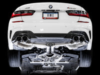 AWE Track Edition Cat-Back Exhaust w/ Chrome Silver Tips for BMW G20 M340i B58 Turbo (2019+) - 3020-42078 view 2