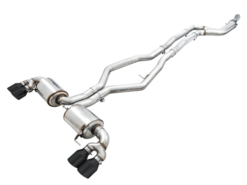 AWE Tuning Cat-Back Exhaust for BMW G20 M340i, Non-Resonated Touring (2019+) - 3015-43156