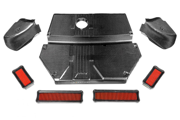 Eventuri Airbox Lid, Gloss Carbon for BMW F97/F98 X3 M/X4 M S58 (2020-2024) - EVE-FX34M-CF-INT
