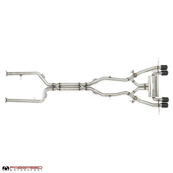 Fabspeed Supersport X-Pipe Cat-Back Exhaust for BMW G80/G82 M3/M4 S58 (2021+)