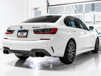 AWE Touring Edition Resonated Cat-Back Exhaust w/ Diamond Black Tips for BMW G20 M340i B58 Turbo (2019+) - 3015-43158 view 5