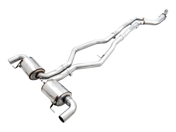 AWE Tuning Cat-Back Exhaust for BMW G20 M340i, Non-Resonated Touring (2019+) - 3015-11058
