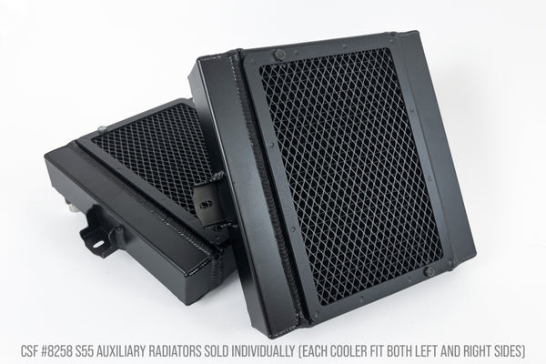 CSF 8258 BMW F8X M3 M4 M2C CSF Auxiliary Radiators w Rock Guards Sold Individually Fits Left and Right