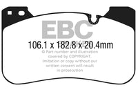 EBC Redstuff Front Brake Pads for BMW F90 M5 S63 Twin Turbo (2018-2023) - DP32331C view 2