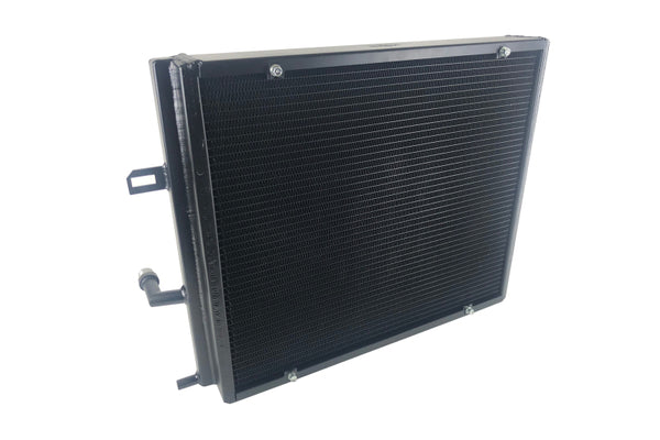 CSF 8131B BMW B58 B48 CSF Front Mount Triple-Pass Heat Exchanger w Rock Guard Black
